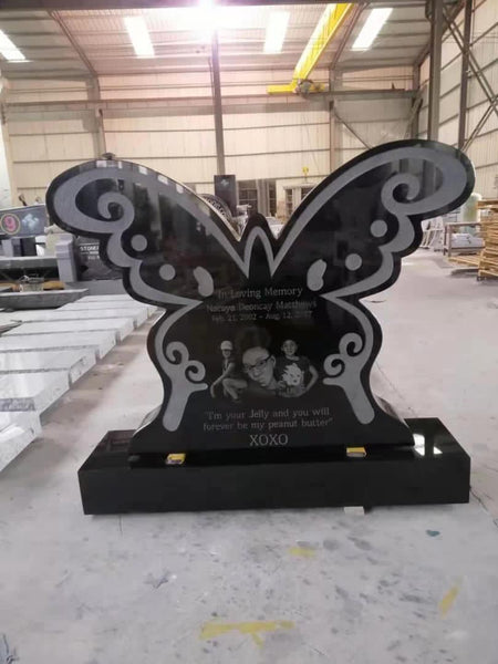 Butterfly shaped upright